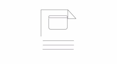 Bu animasyonda animasyon parası olan bir finansal rapor simgesi yer alıyor. Finans, iş ve ekonomik temalar için mükemmel.