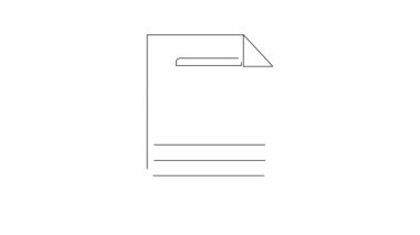 Sağlık ve veri görselleştirmesi için animasyon tıbbi kayıt ikonu. Tıbbi sunumlar, sağlık teknisyeni ve veri analiz projeleri için mükemmel..