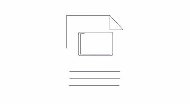 Laptop ekranlı bir belgenin temiz bir çizimi. Teknolojiyle ilgili görsel materyallere ihtiyaç duyan sunumlar, web siteleri veya eğitim materyalleri için ideal.