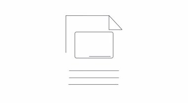 Teknik raporlar veya sunumlar için ideal, belgeye takılı bir dizüstü bilgisayarın basit bir tasviri.