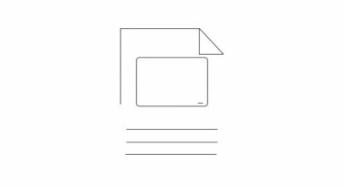 Gece modu dizüstü ekranı olan bir belge simgesinin basit bir animasyonu. Uyku yardımı, dijital detoks ya da uyku öncesi rutin kavramlar için birebirdir..