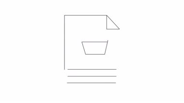 Alışveriş listesindeki bir hamburgerin minimalist çizimi, yemek blogları ya da market uygulamaları için mükemmel..