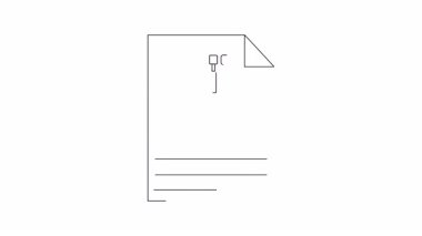 Çekiç ve alışveriş arabasının yer aldığı bir inşaat alışveriş listesinin animasyon ikonu. DIY, ev geliştirme ve inşaat projeleri için mükemmel..