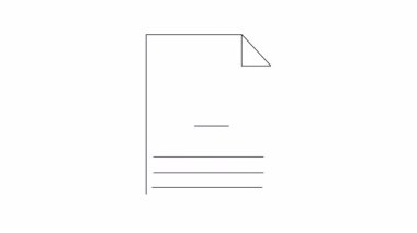 Alışveriş listesi simgesinin minimalist bir animasyonu, e-ticaret ve perakende ile ilgili içerik için mükemmel. Kolay entegrasyon için temiz tasarım.