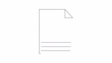 Alışveriş listesi simgesinin minimalist bir animasyonu. E-ticaret, perakende satış ve online alışveriş projeleri için mükemmel. Temiz, basit ve etkili..