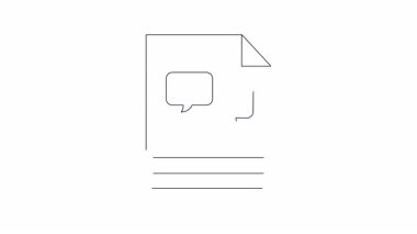 Para sembollü finansal bir belgenin canlandırılmış simgesi, bütçe, yatırım ve finansal planlama için mükemmel.