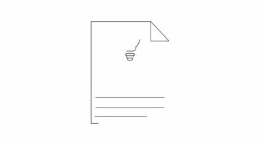 Kağıt üzerinde ampullü bir alışveriş arabası. Yenilikçi alışveriş fikirlerini ve kavramlarını sembolize ediyor. Yaratıcı projeler için minimalist tasarım.