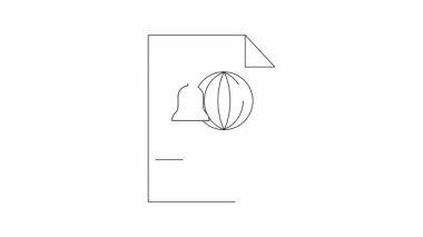 Küre ve çanın yer aldığı, küresel uyarıları ve uyarıları sembolize eden bir belge. Dünya çapındaki olayları ve bilgi paylaşımını resmetmek için ideal.