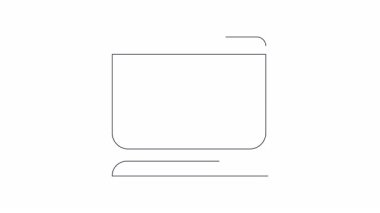 Temiz bir bilgisayar kullanıcı simgesi animasyonu, teknolojiyle ilgili videolar ve sunumlar için mükemmel. Kolay entegrasyon için basit tasarım.