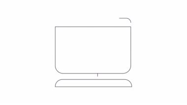 Bu animasyon, online emlak aramalarını temsil eden satılık bir evi gösteren bir bilgisayar ekranını gösterir..