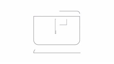 Bilgisayar ekranında bayrak tutan bir elin yer aldığı çevrimiçi desteğin minimalist bir illüstrasyonu. Dijital yardım ve rehberliği simgeler.