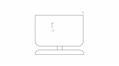 Bu animasyon alarm ve dolar simgeleri olan bir bilgisayar ekranını gösteriyor. Çevrimiçi güvenlik, finansal uyarılar veya dijital uyarılar için mükemmel.