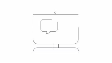 Online alışveriş ve mobil ödemeyi temsil eden, bir cep telefonu ve bir dolar yazılı konuşma baloncukları gösteren bir bilgisayar ekranı tasviri.