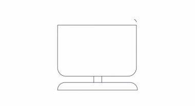 Çiçek sohbet baloncuğu olan bir bilgisayarın minimalist animasyon ikonu. Temiz ve modern bir dokunuşa ihtiyaç duyan tasarım projeleri için mükemmel..