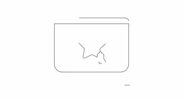 Yıldız ve uyarı zilli animasyon bilgisayar simgesi. Ekranda dijital hatırlatıcıları, favorileri veya önemli uyarıları göstermek için mükemmel.