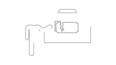 Yırtık bir dolar banknotunu gösteren bir sunum slaytı, bir kişi tarafından sunulan finansal kaybı ya da ekonomik durgunluğu sembolize ediyor. Finans, ekonomi ve iş bağlamlarına uygundur.