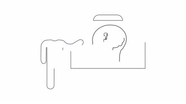 Zihin, fikirler ve kavramlar üzerine bir sunum, iş ve eğitim ortamları için uygun. Basit çizgi çizim biçimi.