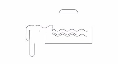 Eğitici veya sanatsal içerik için ideal bir denizyıldızı sunan birinin basit bir çizimi. Resim dersleri için mükemmel..
