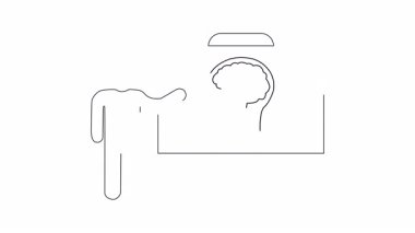 Bir sunucunun basit bir çizimi seyahat planlama ve uçuşlar için zihinsel hazırlık, bir beyaz tahta üzerinde görselleştirilmiş.