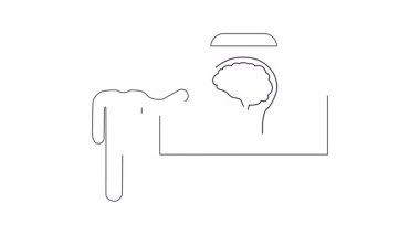 Zihin ve süreçleri hakkında bilgi sunan kişinin basit bir görsel temsili, eğitici veya açıklayıcı içerik için ideal.