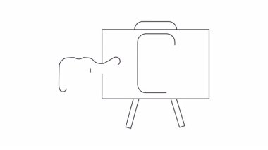 Finansal yönetim için tasarlanmış mobil bir uygulamayı gösteren bir sunum, bir sunucu ve uygulama arayüzü ile görsel yardım.