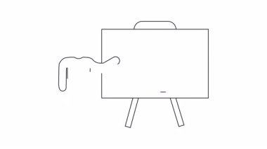 Bir resim uygulamasının sunumunu gösteren, özelliklerini ve faydalarını vurgulayan ayrıntılı bir ana hatlı video..