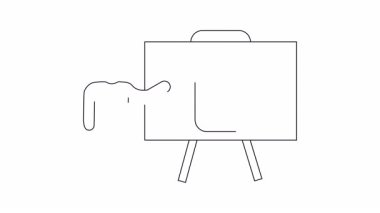 Mobil ses üzerine basit bir çizgi çizimi, eğitici veya bilgilendirici içerik için mükemmel.