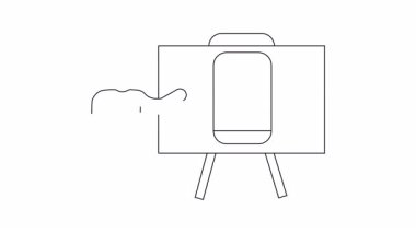 Temiz teknoloji ve sürdürülebilirliği vurgulayan bir güneş enerjisi uygulamasını gösteren bir sunum. Eğitici veya promosyon içeriği için ideal.