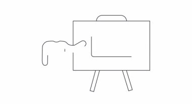 Ekranda kalbi olan bir bilgisayarı sunan kişinin basit bir çizimi aşkı ve teknolojiyi sembolize ediyor..