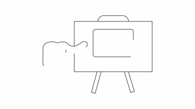 Sunucu sunum sırasında dizüstü bilgisayarda bir nişan yüzüğü sergiliyor, online mücevher satış stratejileri ve eğilimlerini vurguluyor.