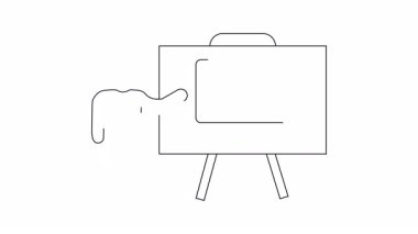 Ekranda bir testereyle bir dizüstü bilgisayarı gösteren bir sunum.