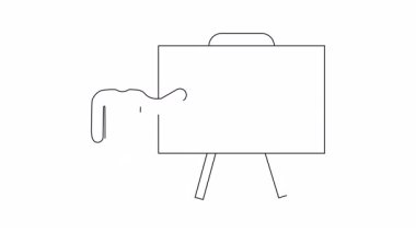 Bir sunucuyu gösteren basit bir çizim, azalan satışları veya olumsuz geri bildirimleri sembolize eden, başparmakları yere bakan bir simge ve alışveriş arabası olan bir grafiğe işaret ediyor..