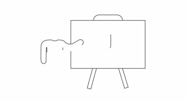 Korunma ve yatırım da dahil olmak üzere finansal güvenlik kavramlarını beyaz tahtada sunan bir kişinin ana hatları..