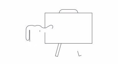 Çevrimiçi perakende satış stratejileri ve e-ticaret stratejilerinde başarıyı simgeleyen bir alışveriş arabasının basit bir çizimi..