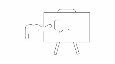 İş ve finans üzerine basit çizimlerle görsel olarak temsil edilen bir sunum. Eğitim içeriği ve iş tartışmaları için ideal.