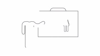 Tüketici davranışları ve alışveriş alışkanlıkları üzerine sunum yapan bir kişinin basit bir çizimi, alışveriş arabası ve kadın figürünün yer aldığı.