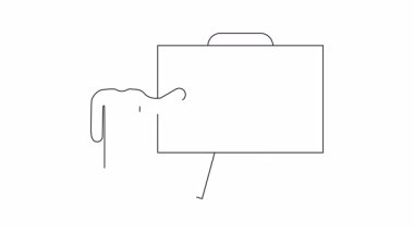 Yerel iş stratejisi ve pazarlama odaklı lokasyon rozetli bir alışveriş arabasını gösteren bir sunum. İş sunumları için ideal.