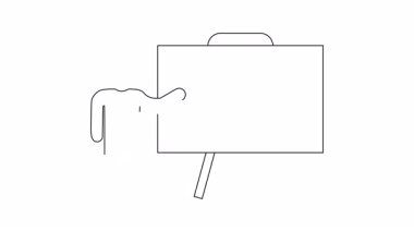 Aşağı bakan bir ok ile bir alışveriş arabasını gösteren bir sunum, muhtemelen öğe eklemek veya müşteri edinmek anlamına gelir.