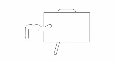 Aşk hakkında bir sunum, bir tahtayı kalp ve okla sunan birini göstermek. Sevgiyi ifade etmek ve paylaşmak için basit bir rehber..