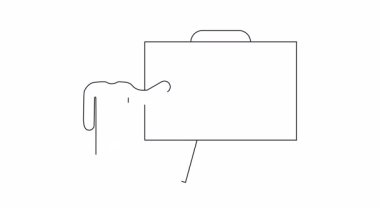 Yazma becerileri üzerine sunum yapan, etkili iletişim ve açık ifadenin yazma yoluyla önemini vurgulayan basit bir illüstrasyon.