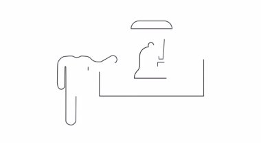 Önemli uyarıları vurgulayan bir sunum, bir çan ve ünlem işareti olan bir tahtayı sunan kişi tarafından görsel olarak temsil edilir.