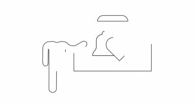 Tahtaya çan ve kalp takan bir kişinin basit bir çizimi. Bildirimleri ve nişan stratejilerini sembolize ediyor..