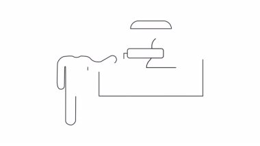 Resim araçları, silindirler, fırçalar ve resim projelerinde profesyonel sonuçlar elde etmek için gerekli diğer malzemeler hakkında bilgilendirici bir sunum.