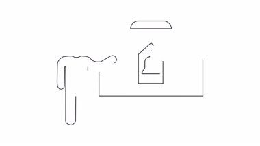 Beyaz tahtada fiyat uyarısı konseptini sunan bir kişinin basit bir çizgisi çizimi. İş, finans veya teknolojiyle ilgili içerik için mükemmel.