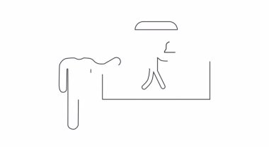 Eğitim veya öğretici içerik için mükemmel bir zili çalmakla ilgili basit bir sunum çizimi. Açık ve kısa görsel yardım.