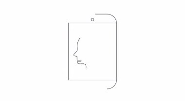 Zihinsel egzersizi ve bilişsel gelişimi sembolize eden mobil bir cihaz üzerindeki beyin eğitim uygulamasının kavramsal çizimi.