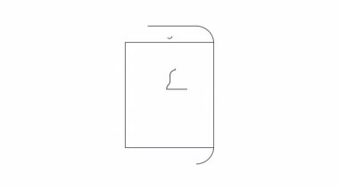 İçinde çan olan bir beyin gösteren basit bir çizgi çizimi, bir farkındalık uygulamasını sembolize ediyor..