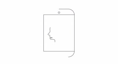 Beyni veri çubuklarıyla gösteren, veri analizini ve bilişsel işlevleri sembolize eden akıllı telefon. Teknoloji, yapay zeka ve akıl sağlığı uygulamaları için illüstrasyon kavramı.