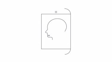 Beyin arayüzü gösteren akıllı telefon teknolojinin bilişsel işlevler ve gelişim potansiyeli üzerindeki etkisini sembolize ediyor. Modern teknoloji insan zekasıyla buluşur.