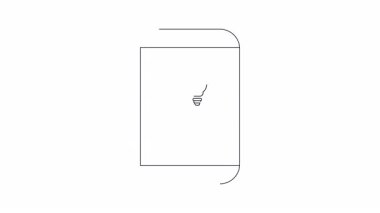 Bir akıllı telefon uygulaması beyni ampulle gösteriyor, fikir üretimini ve mobil cihazlardaki yeniliği sembolize ediyor. Teknoloji, eğitim ve iş içeriği için mükemmel.